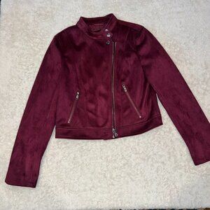 Banana Republic Suede Cropped Moto Jacket SIze S/P